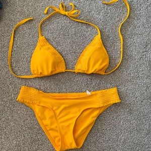 Yellow adjustable bikini from Target
